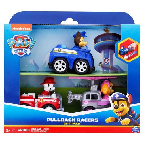 Paw Patrol Core Pull Back Racers Veh X 3