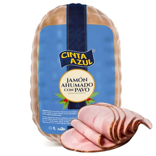 Jamón Cinta Azul Ahumado con Pavo -1 kg