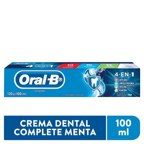 Pasta Dental Oral-B Complete 4En1 Con Flúor 120g