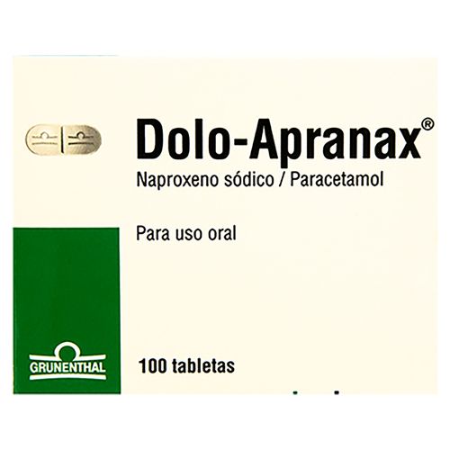 Dolo Apranax Precio indicado por unidad