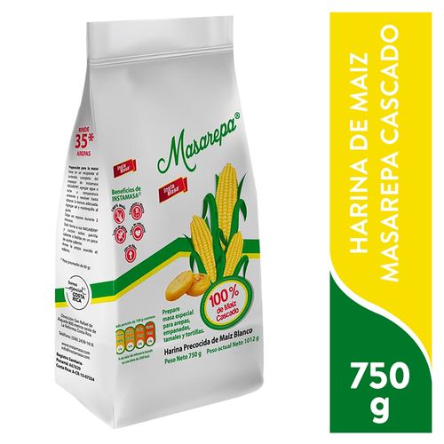 Harina Masarepa Blanca Maiz Cascado - 750 g