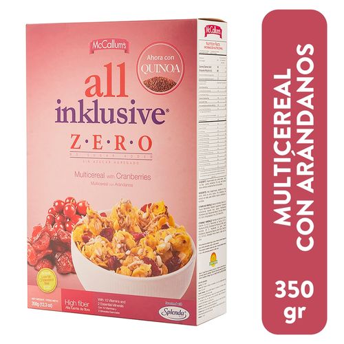 Cereal Multigrano Mc Callums All Inklusive, arándanos -350 g