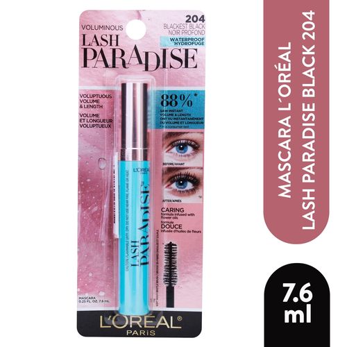 Máscara Para Pestañas L'Oréal Paris Lash Paradise A Prueba De Agua -8.5ml