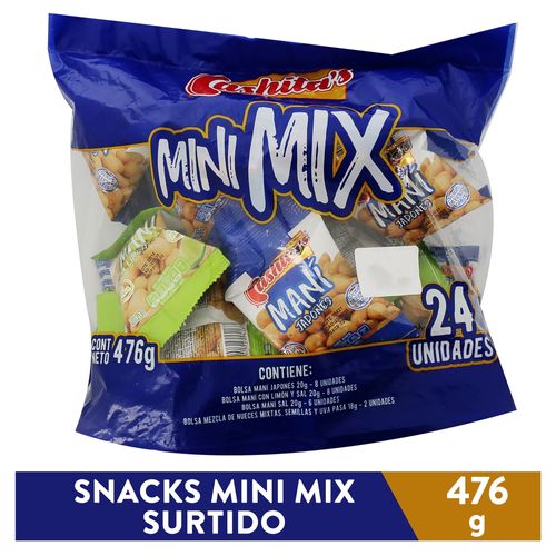 Maní Cashitas Mix Cashitas 24 unidades -480gr