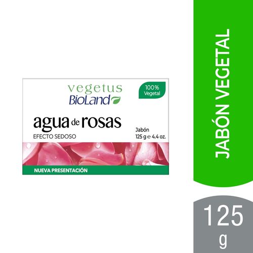 Jabón Bioland agua de rosas - 125 g