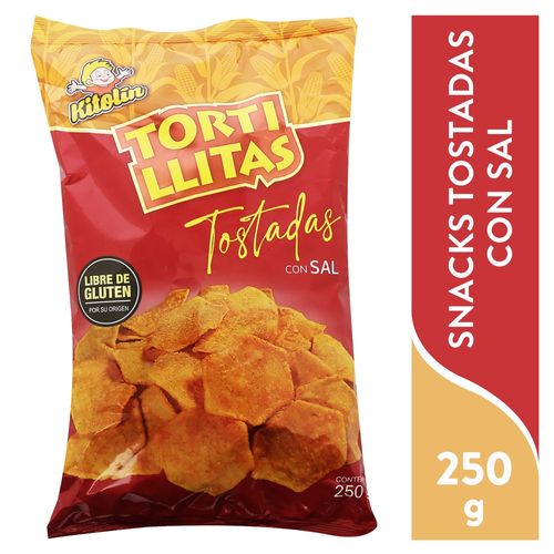 Tortillitas Kito Con Sal - 250 g