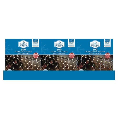 Serie 300 Luces Led Cascada Clara Multic