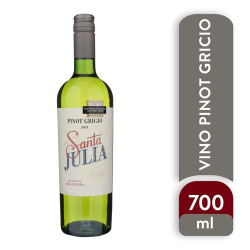 Vino blanco Santa Julia pinot grigio - 750 ml