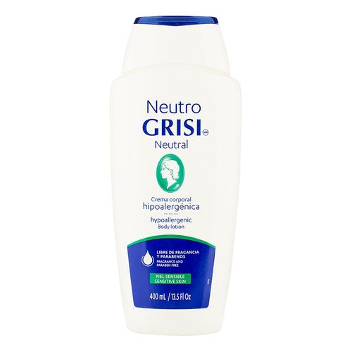 Crema corporal Grisi neutral hipoalergenica - 400 ml