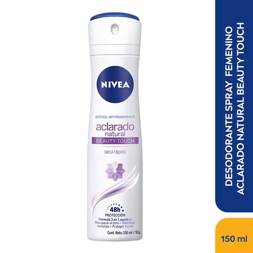 Desodorante Nivea en Spray Femenino Tono Natural Beauty  Touch - 150 ml