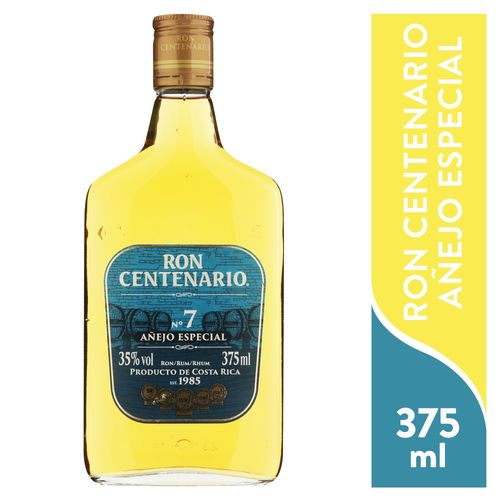 Ron Centenario añejo 7 años espíritu pura sangre - 375 ml