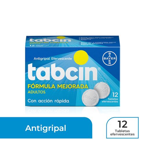 Antigripal Tabcin multisíntomas efervescente adulto -12 tabletas