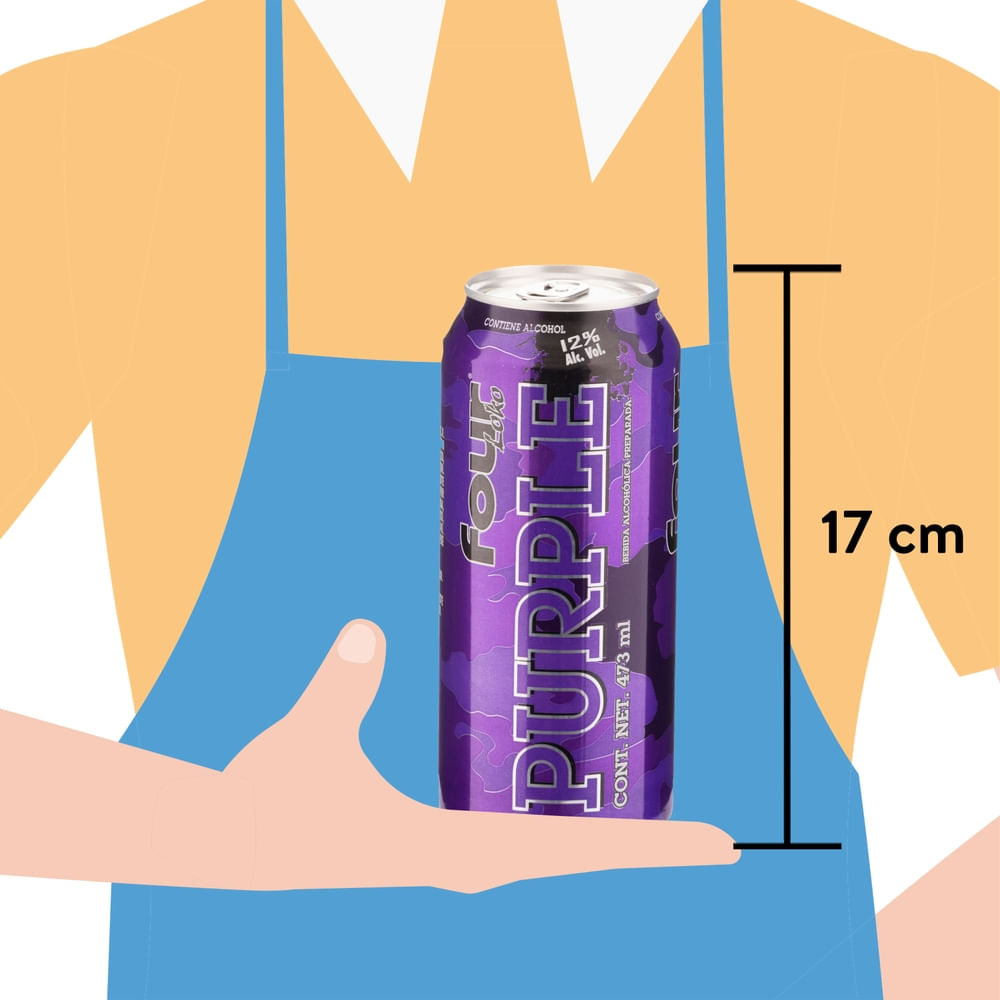 Bebida alcohólica Four loko purple - 473 ml - Masxmenos | Costa Rica