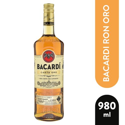 Ron Bacardi Oro -980ml