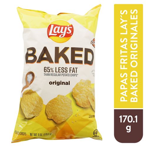 Papa Lay's baked regular con menos grasa - 170 g