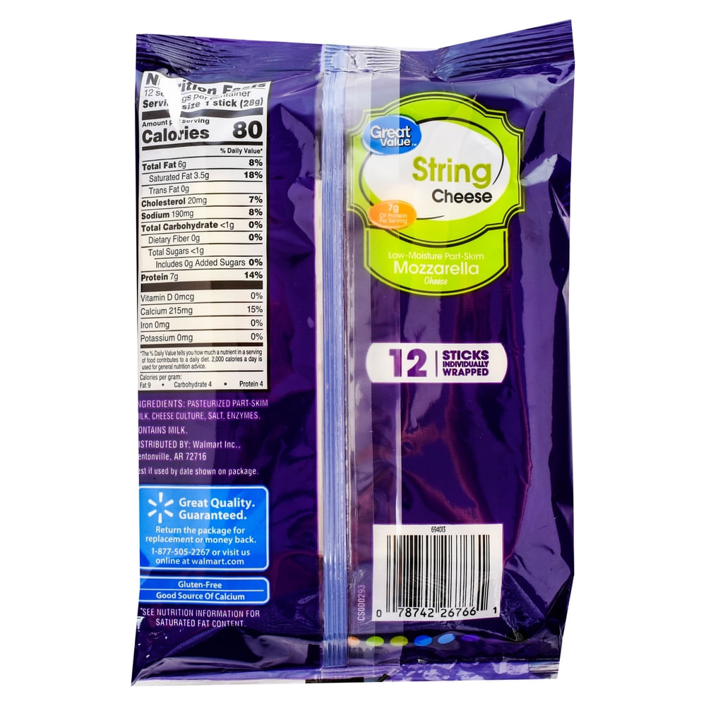 Comprar Palitos De Queso Great Value Mozzarella - 340 g | Walmart Costa ...