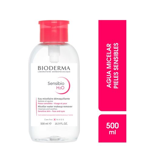 Agua micelar Bioderma sensibio h2o para piel sensible - 500 ml