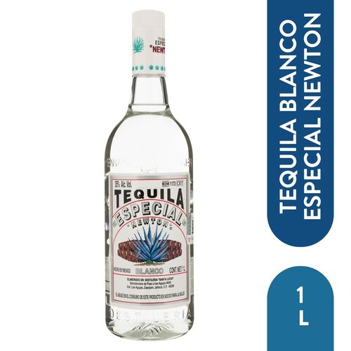 Tequila blanco Newton especial botella - 1000 ml