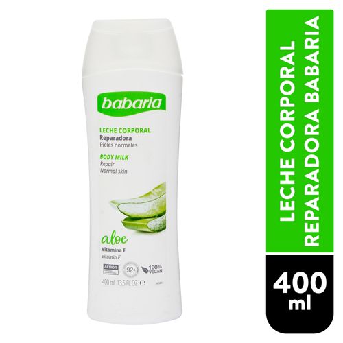 Leche corporal Babaria reparadora para pieles normales - 400 ml