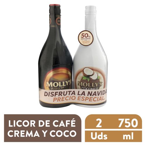 Crema Irlandesa Molly's 2 Pack - 1500 ml