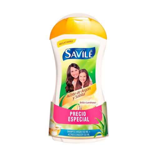 Shampoo Marca Savilé Argán Más Acondionador Pack -1080 ml