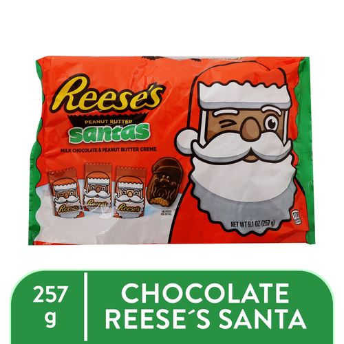 Chocolate de leche Reese's santa - 257 g