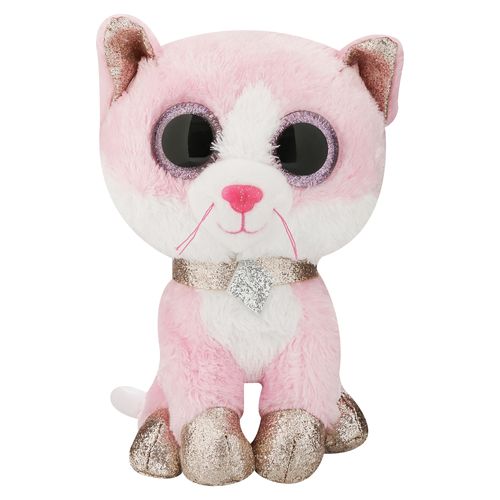Ty Beanie Boos Fiona Gato Rosado Mediano
