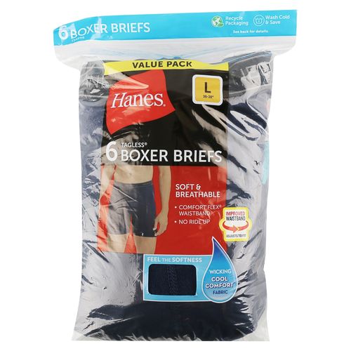 P6 Boxer Brief Hanes Cab Col Surt S