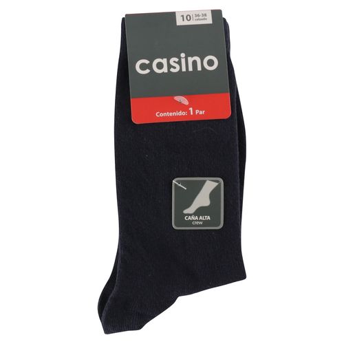 Calceta Casino para dama caña alta gris - 1 Par
