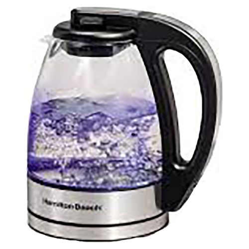 Hervidor agua Hamilton Beach jarra de vidrio capacidad 1.7 L