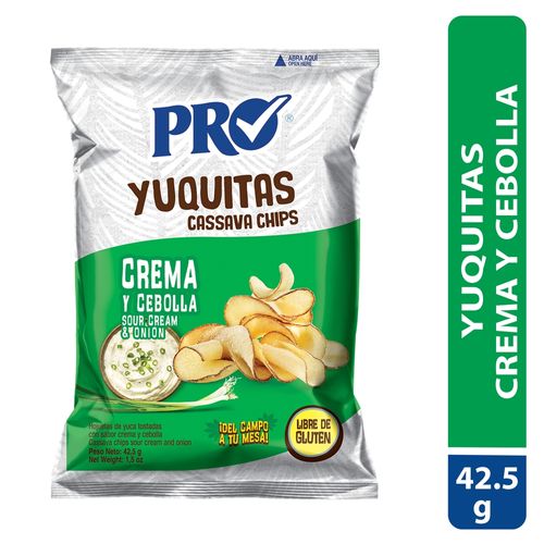 Snack Pro Yuca crema y cebolla -42.5 g