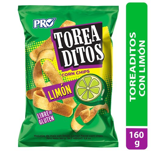 Snack Pro toreadito limón - 160 g