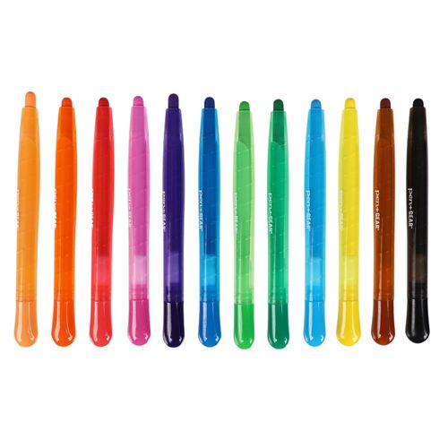 Crayones Pen Gear de cera twist -12 pzas