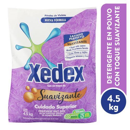 Detergente multiacción Xedex con suavizante pétalos de violeta - 5000 g