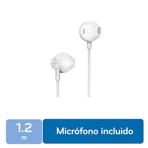 Audífono De Pastilla Philips 3,5mm cable Con Micrófono Incluido