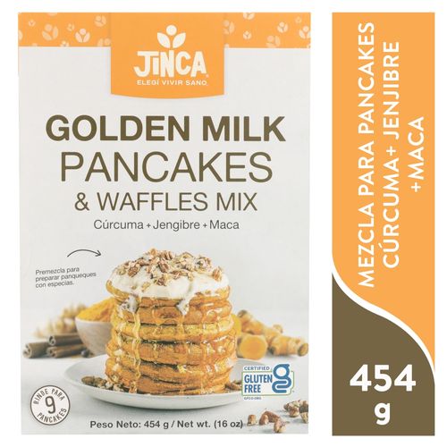 Jinca Premezcla Pancake Gold Milk 454 Gr