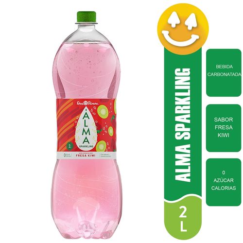 Bebida Carbonatada Dos Pinos Alma Sparkling Sabor Fresa Kiwi -2Lt