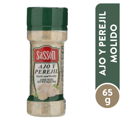 Ajo y perejil Sassón intercampo en frasco - 65 g