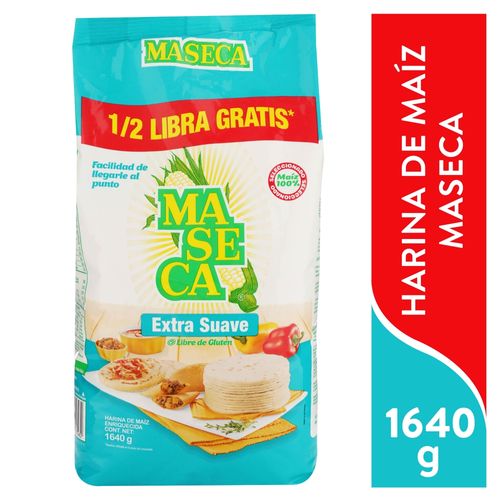 Harina de maíz Maseca extra suave - 1640 g