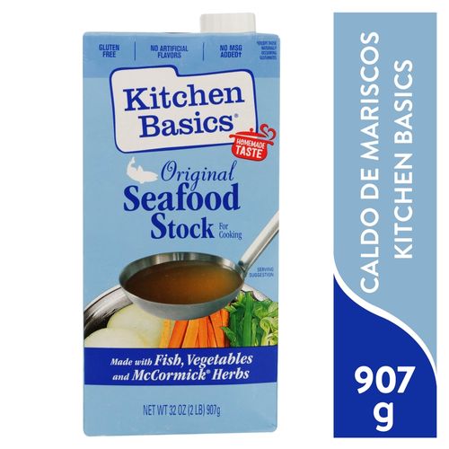 Caldo de mariscos Kitchen Basics original en caja - 907 g