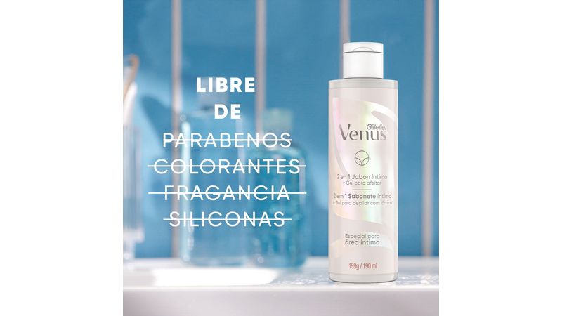 Comprar Jabón Íntimo Femenino Y Gel de Afeitar Gillette Venus Área