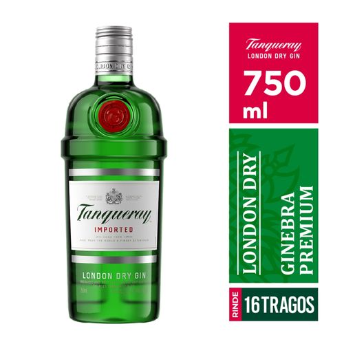 Ginebra Tanqueray London Dry -750 ml