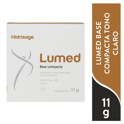 Base compacta Hidrisage lumed tono claro FPS 50 - 11 g