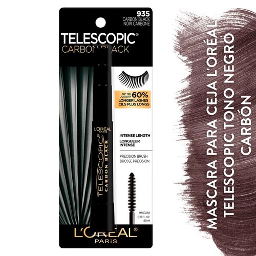 Mascara para ceja L'Oréal telescopic tono negro carbón - 8 ml