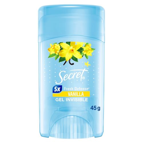 Antitranspirante Secret Gel Invisible Vanilla -45 g