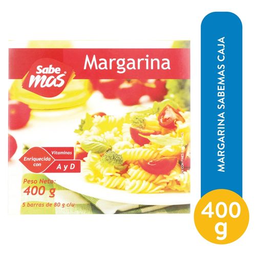 Margarina Sabemas enrriquecida con vitaminas 5 Uds - 400 g