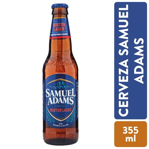 Cerveza Samuel Adams botella de vidrio - 355 ml