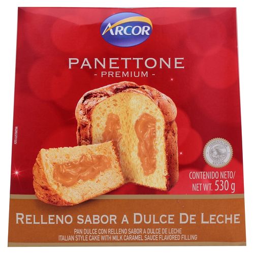 Panettone Arcor Relleno Dulce Leche -530 gr