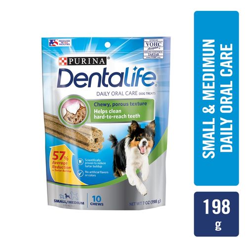 Bocadillos Dentalife Purina para perros medianos - 198 g