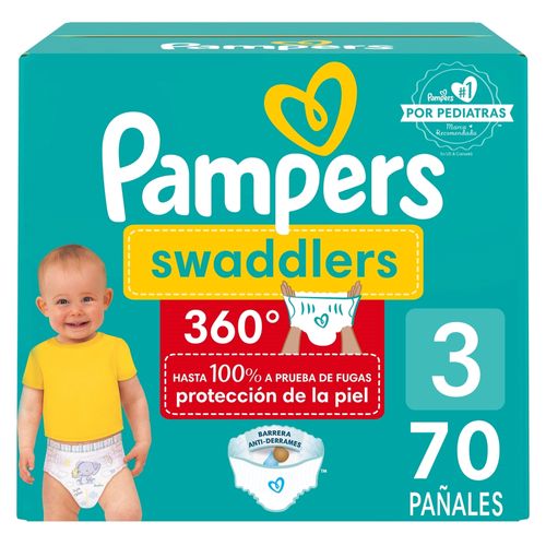 Pañales Pampers Swaddlers 360 S3 - 70 uds